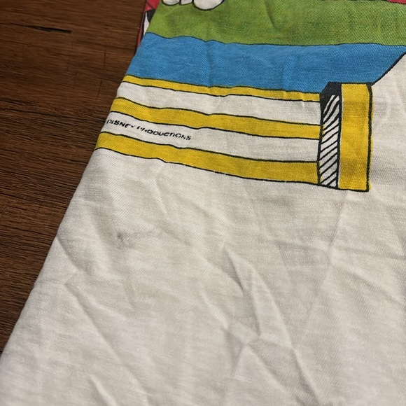 VINTAGE 1970s Walt Disney Productions Mickey and Minnie Double sided tee shirt - Picture 11 of 11